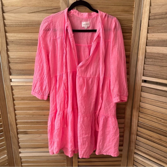 Honorine Short Giselle Dress in Sugar Pink - Picture 6 of 6